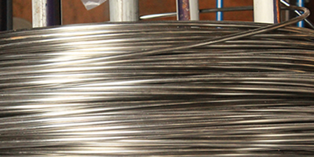 鋼線線材の写真 Photograph of steel wire